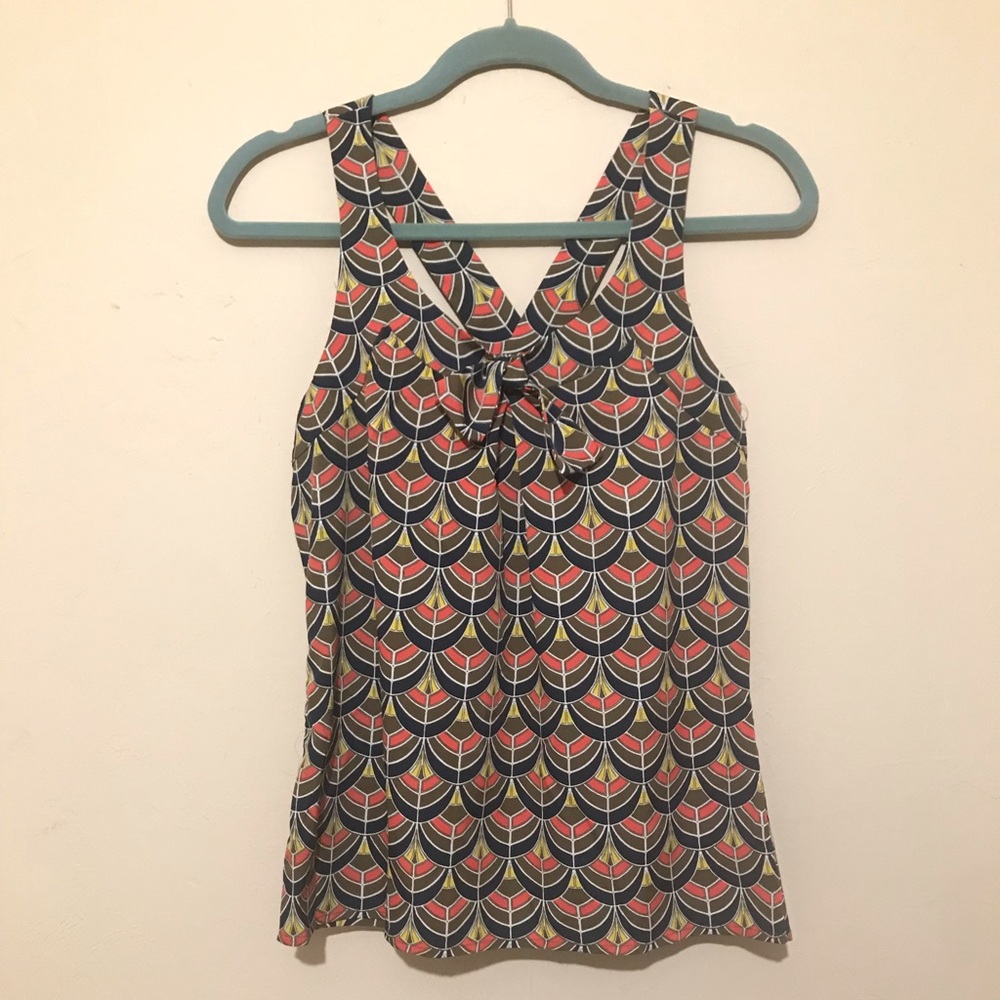 2 for $10 BUNDLE SALE Coral blue and green Banana Republic Top size XS